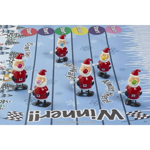 Racing Santa Party Crackers, 13" (Set of 6)