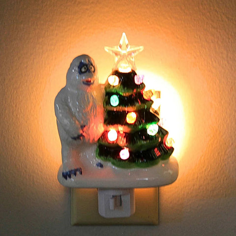 Lighted Bumble w/ Vintage Tree Night Light, 6"