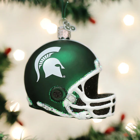 Michigan State Helmet Ornament, 3"