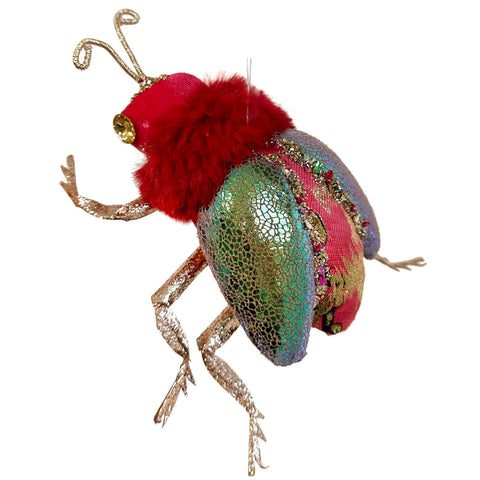 Fly Ornament - Green & Pink, 6.3"