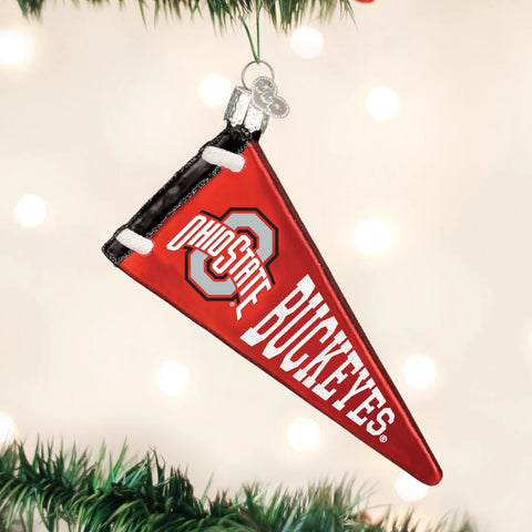 Ohio State Pennant Ornament