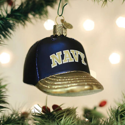 Navy Baseball Cap Ornament