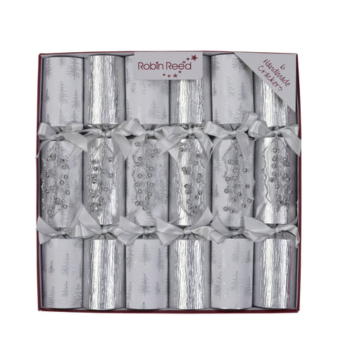 Silver Ice Party Crackers, 12"(Set of 6)