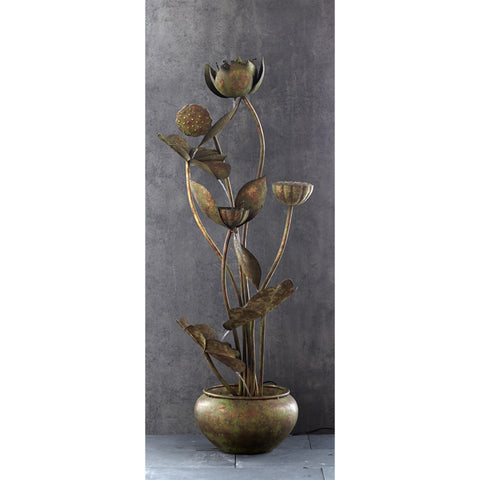 Leaf Fountain, Metal, YH 560 pump, 48"