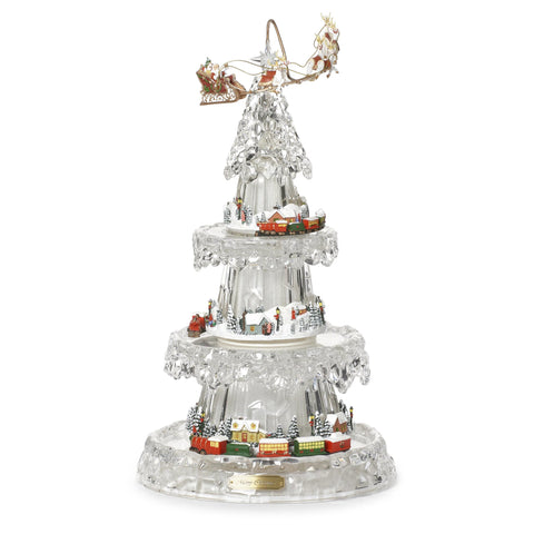 Lighted Musical 4-Layer Merry Christmas Tabletop Decoration, 18.5"