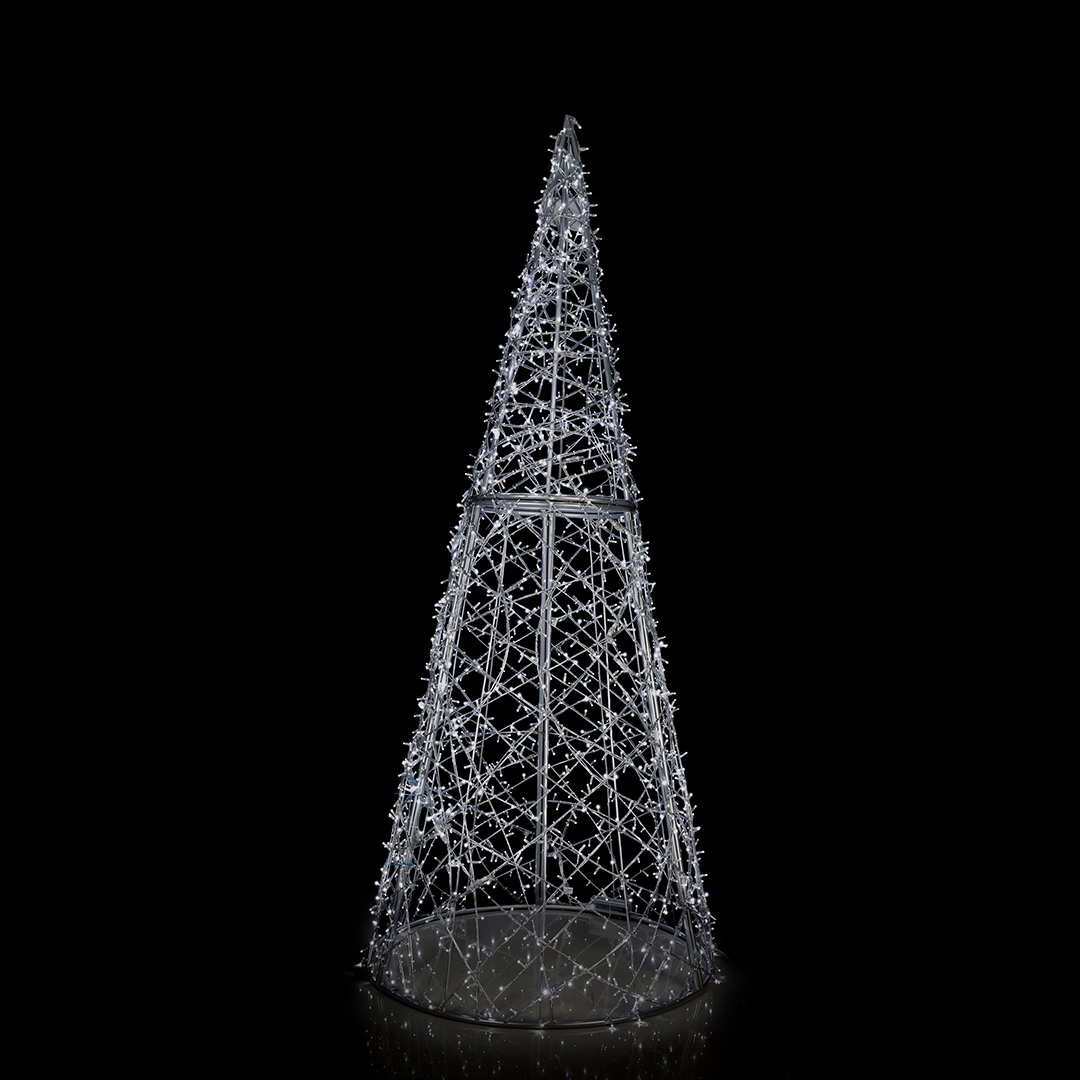 Lighted Cone Struct, Cool White, 12 ft. (370CM) – Christmas In America