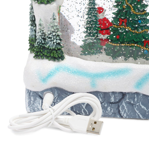 Lighted Swirl Christmas Village Arch, 11.25"