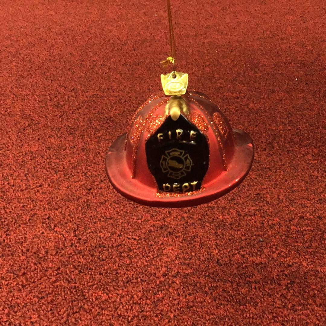 Fire Dept Hat Ornament