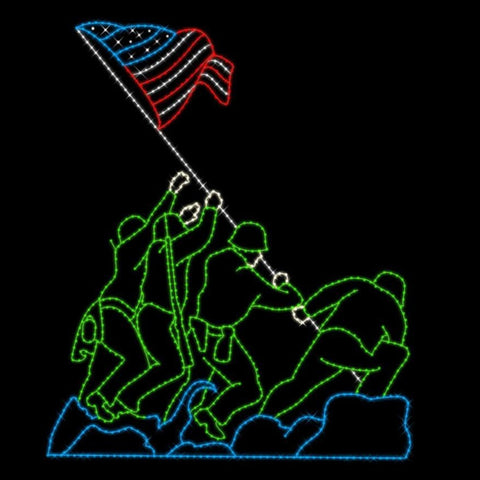 Iwo Jima Commemorative Display, 19' x 22'