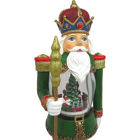 LED Lighted Musical Nutcracker W/ Rotating Train, 18"
