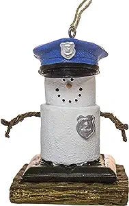 3"H S'Mores Policeman Resin Ornament