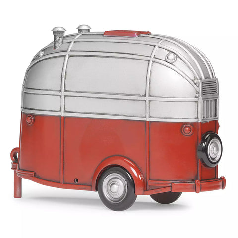 globe camper LED Swirl Santa Camper Water Globe, 6.5"