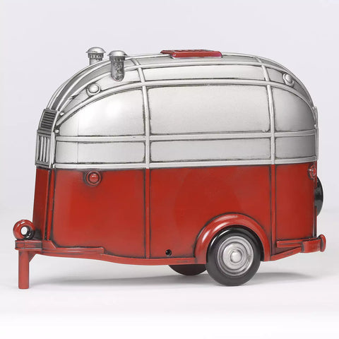 LED Swirl Santa Camper Water Globe, 6.5"