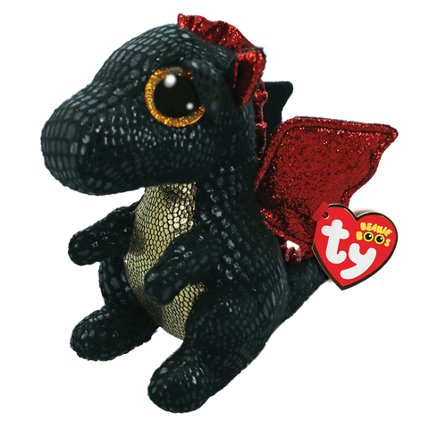 Ty Beanie Boos GRINDAL - Black Dragon (Small, 6")