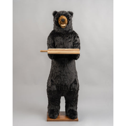 Butler Bear Figure, Black, 58"