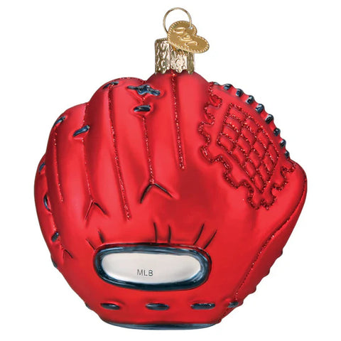 Braves Baseball Mitt Ornament, 3.75"