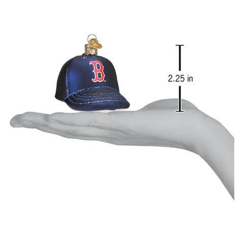 Red Sox Baseball Cap Ornament, 3.5"