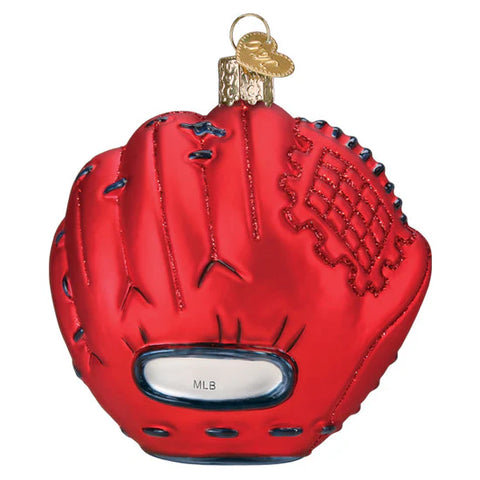 Red Sox Baseball Mitt Ornament, 3.75"