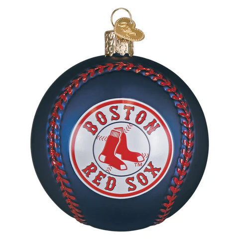 Red Sox Baseball Ornament, 3.25"