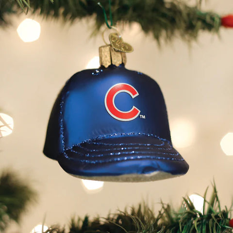 Cubs Baseball Cap Ornament, 3.5"
