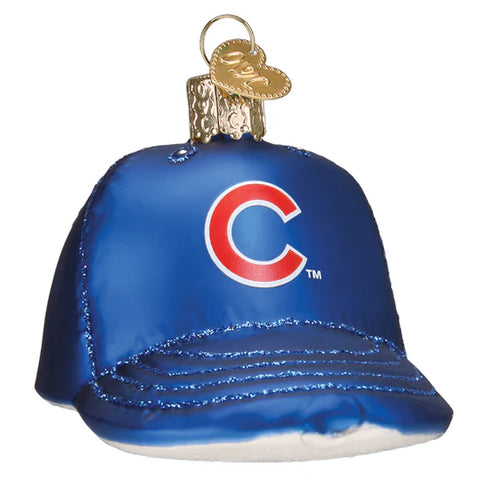 Cubs Baseball Cap Ornament, 3.5"