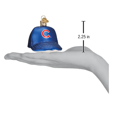Cubs Baseball Cap Ornament, 3.5"