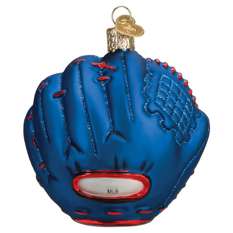 Cubs Baseball Mitt Ornament, 3.75"