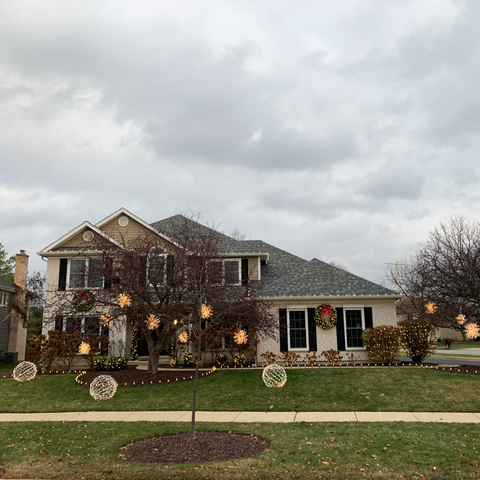 Large Foldable Meridian, LED Lit (Warm White), 43"