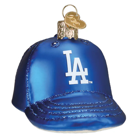 Dodgers Baseball Cap Ornament, 3.5"