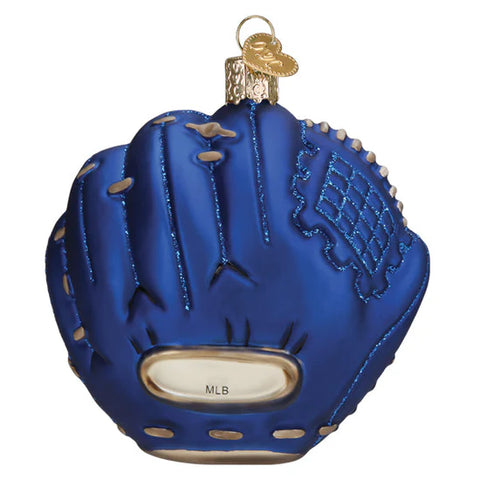 Dodgers Baseball Mitt Ornament, 3.75"