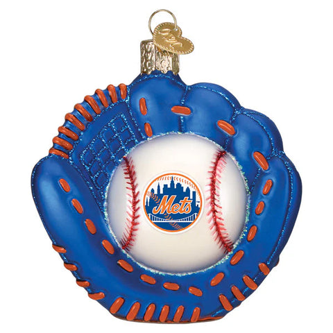 New York Mets Baseball Mitt Ornament