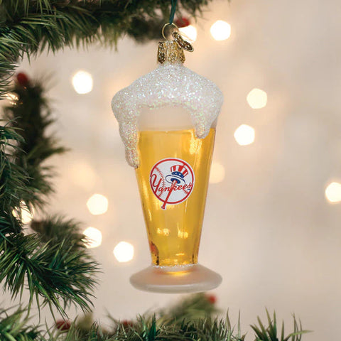 New York Yankees Glass of Beer Ornament