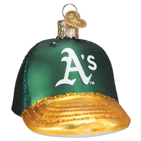 Athletics Baseball Cap Ornament, 3.5"