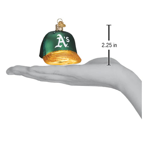 Athletics Baseball Cap Ornament, 3.5"
