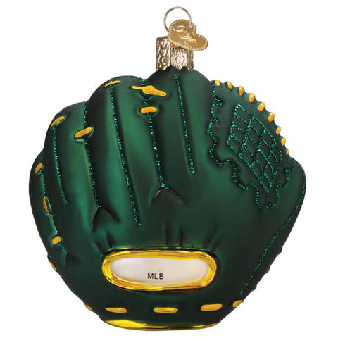 Athletics Baseball Mitt Ornament, 3.75"