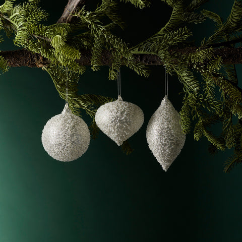 Glass Ornament, 4.25" - 6.5" (3 styles - sold individually)