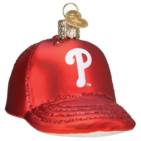 Phillies Baseball Cap Ornament, 3.5"