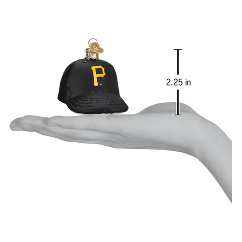 Pirates Baseball Cap Ornament, 3.5"