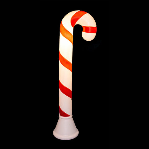 40" Lit Blow-Mold Candy Cane