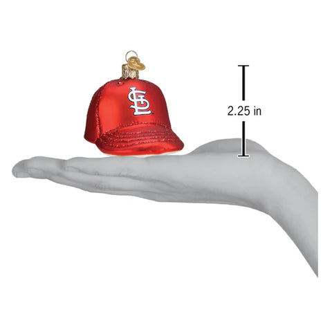 Cardinals Baseball Cap Ornament, 3.5"