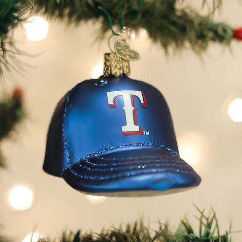 Rangers Baseball Cap Ornament, 3.5"