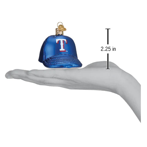 Rangers Baseball Cap Ornament, 3.5"
