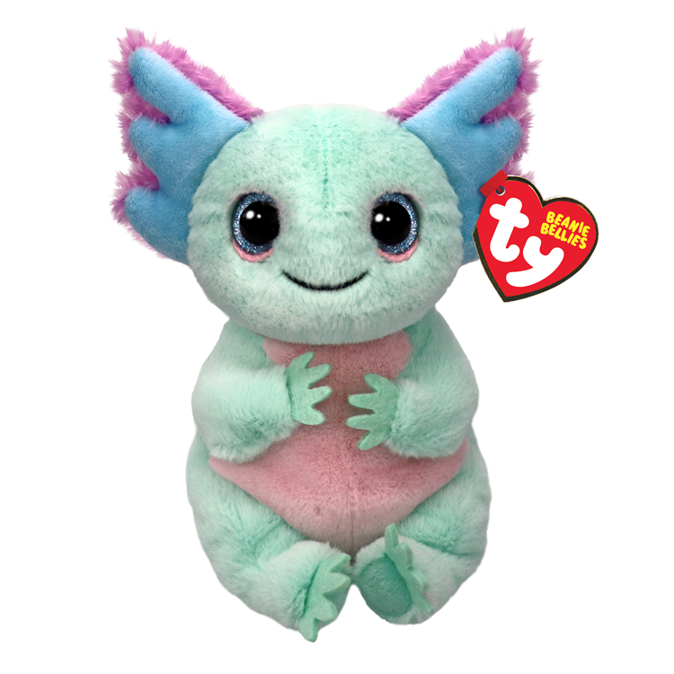 TY Alex Axolotl Beanie Bellies – Peluche Suave De Axolotl Con Colgante De Corazón, Juguete De Felpa Coleccionable Para Niños, Regalo Original