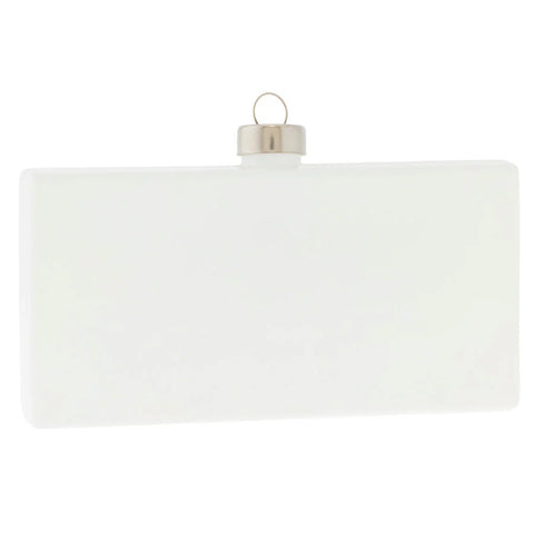 Glass Junior Mints Box Ornament, 5"