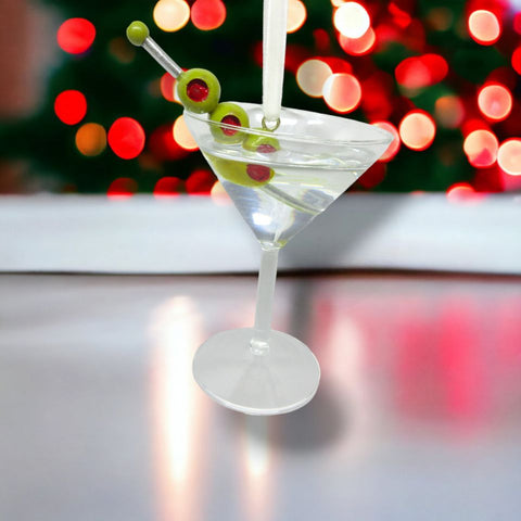 Martini w/Olives Ornament