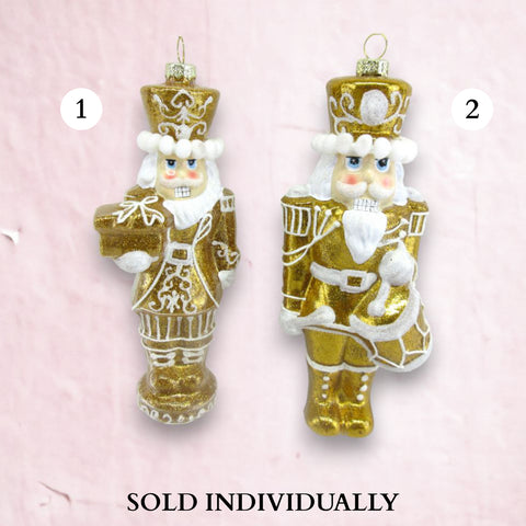 Gingerbread Nutcracker Ornaments (2 Styles – Sold individually)