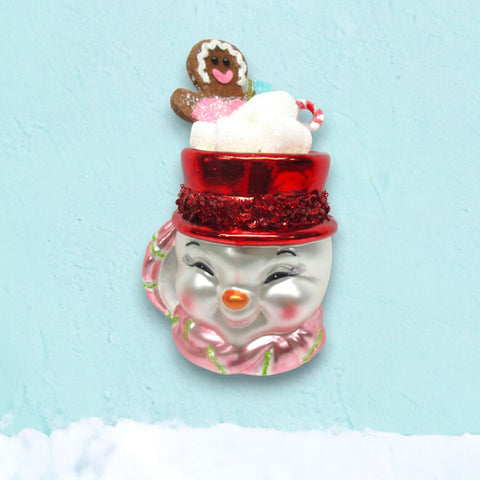 Snowman Cocoa Mug Ornament