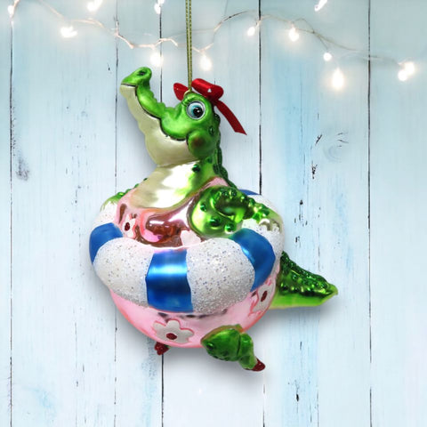 Plump Momma Gator Ornament