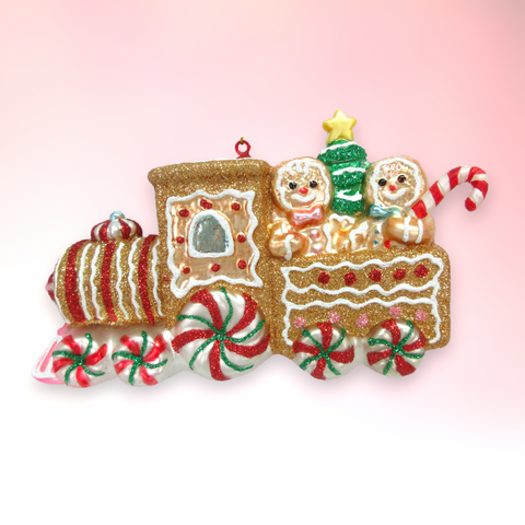 Gingerbread Train Ornament