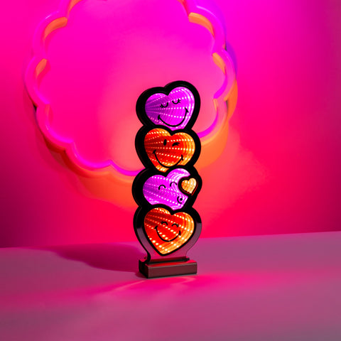 SmileyWorld Heart Stack Infinity Light, Acrylic, UL Plug, 12"